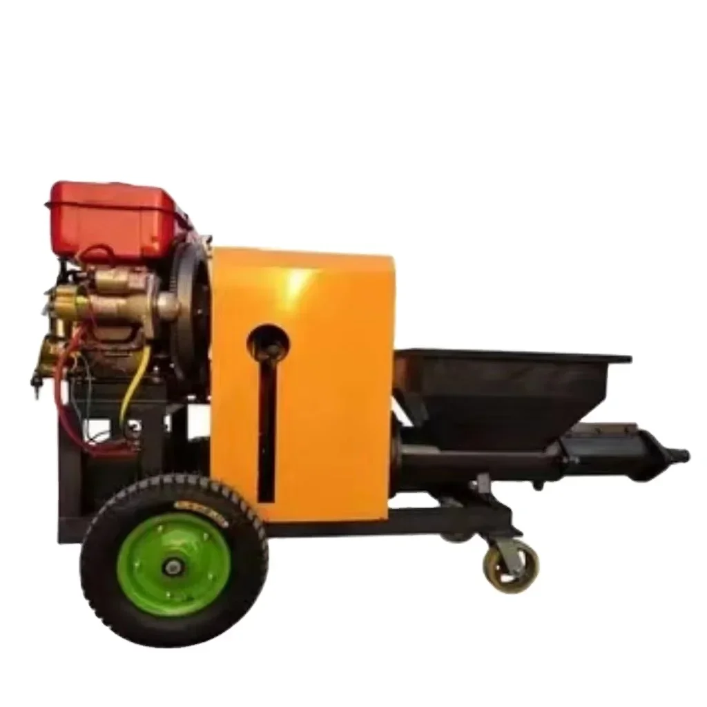2023 New  Powered Hydraulic Mortar Cement Spraying Machine for Wall Spray in Manufacturing Plants