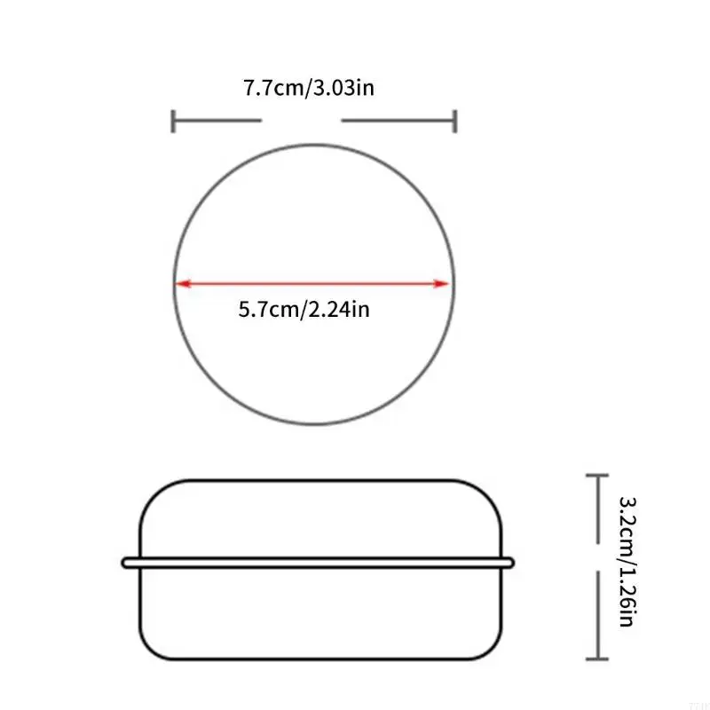 

77JF 2Pcs Aluminium Soap Box Travel Ready Metal Dish with Drips Tray for Home Travel