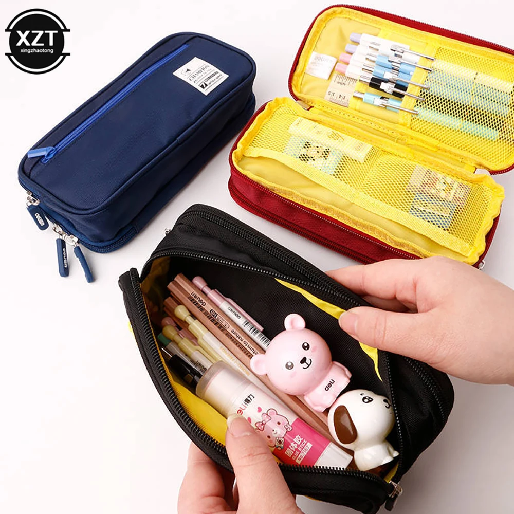 Large Capacity Pencil Case Stationery Cute Boys Girls Gift Pen Bag Pen Box Pencil Cases Storage Student School Office Supplies