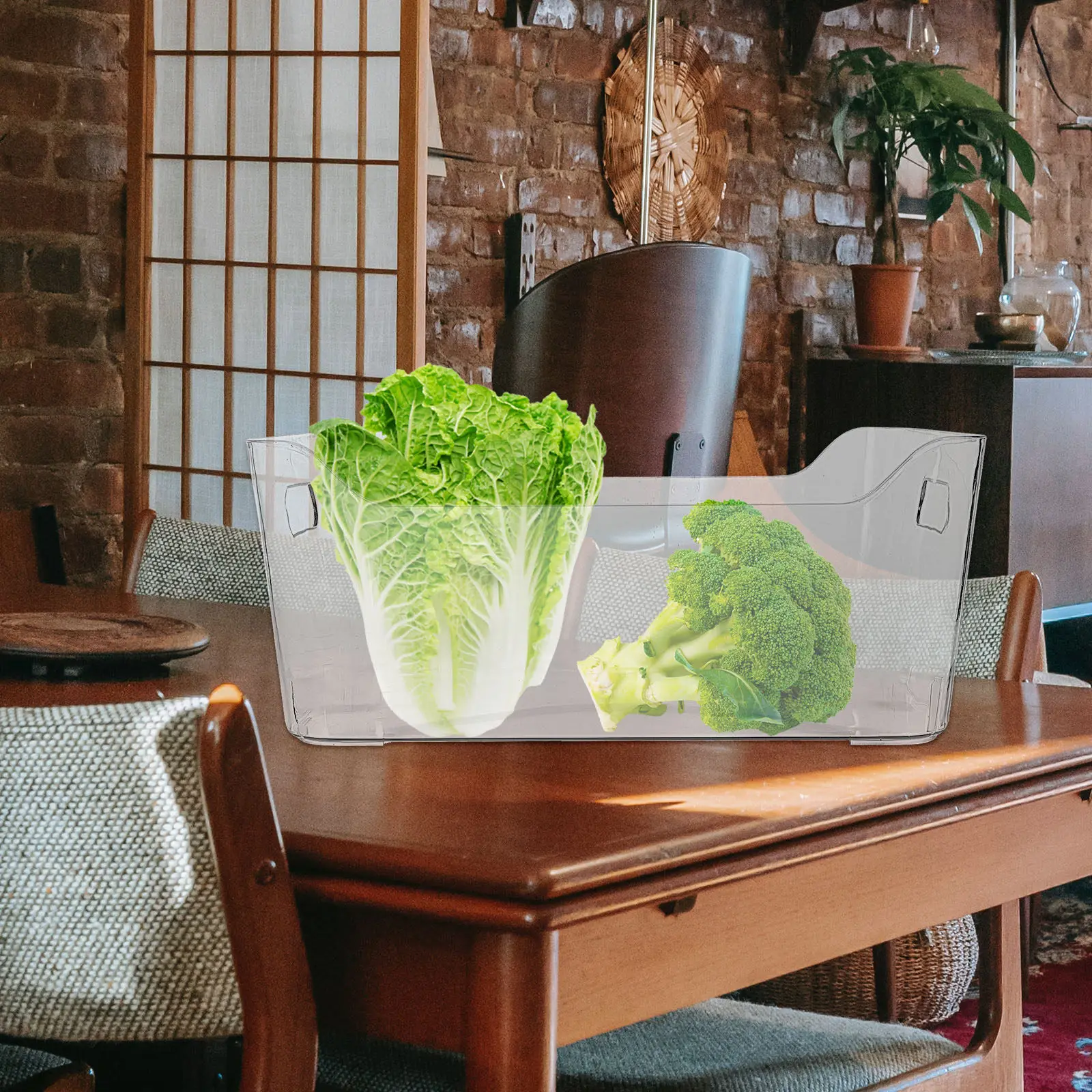 

Прозрачный органайзер для хранения косметики, большой настольный контейнер из толстого высококачественного пластика с ручками, легко использовать