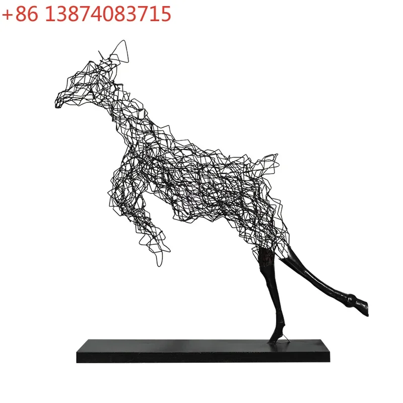Large Floor Geometric Animal Abstract Artwork Modern Sales Department Commercial Center Lobby Living Room Decoration