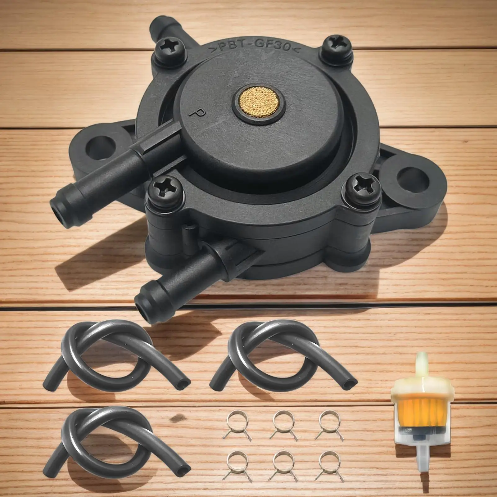 

Масляный насос с фильтром и масляным шлангом Маленький моторный насос с масляным фильтром Компактные износостойкие небольшие детали двигателя для двора и улицы