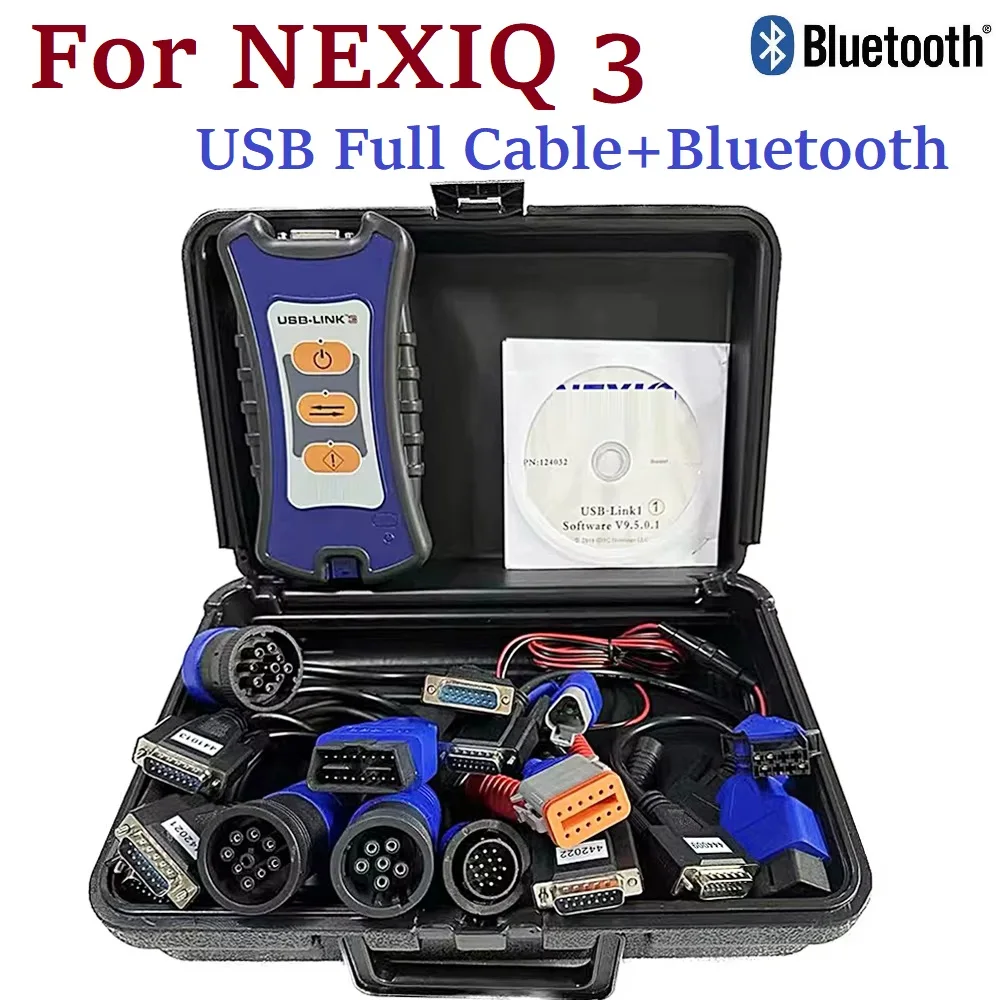 

Для Nexiq 3, USB-сканер и Bluetooth BT OBD2 для NEXIQ3, Bluetooth-дизельный грузовик, сверхмощный диагностический инструмент
