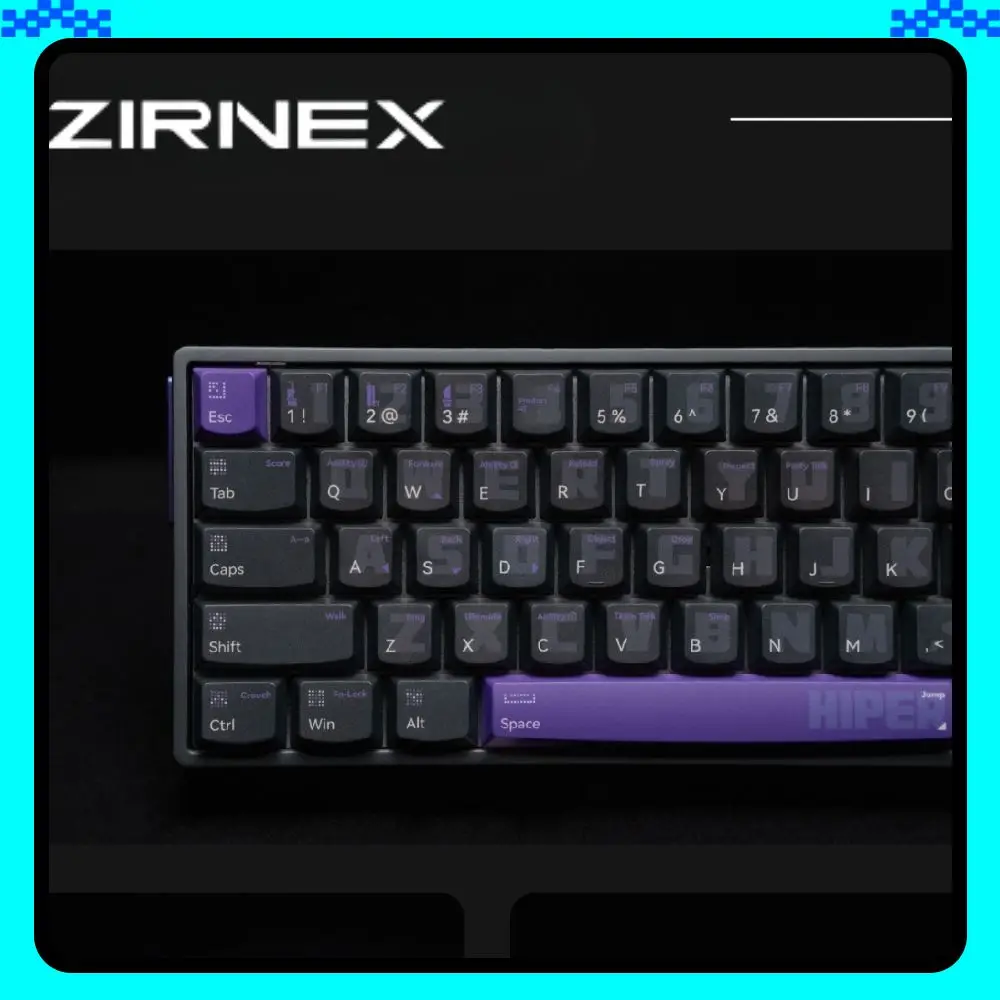 

ZIRNEX HIPER68-ML цельноалюминиевый короткий магнитный переключатель клавиатура проводная RGB-подсветка игровая клавиатура на заказ для ПК геймерские аксессуары