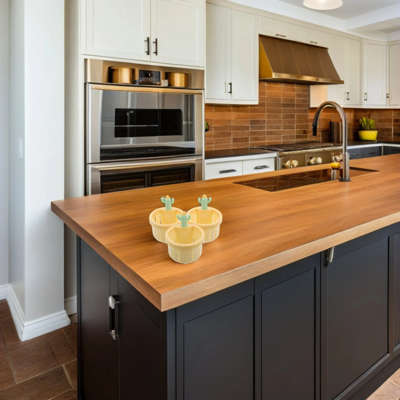 5 قطعة شكل الصبار مصفاة حوض المطبخ سلة استنزاف الغذاء الماسك تصفية صافي للمنزل المطبخ الحطام جمع الأنابيب تسد #2