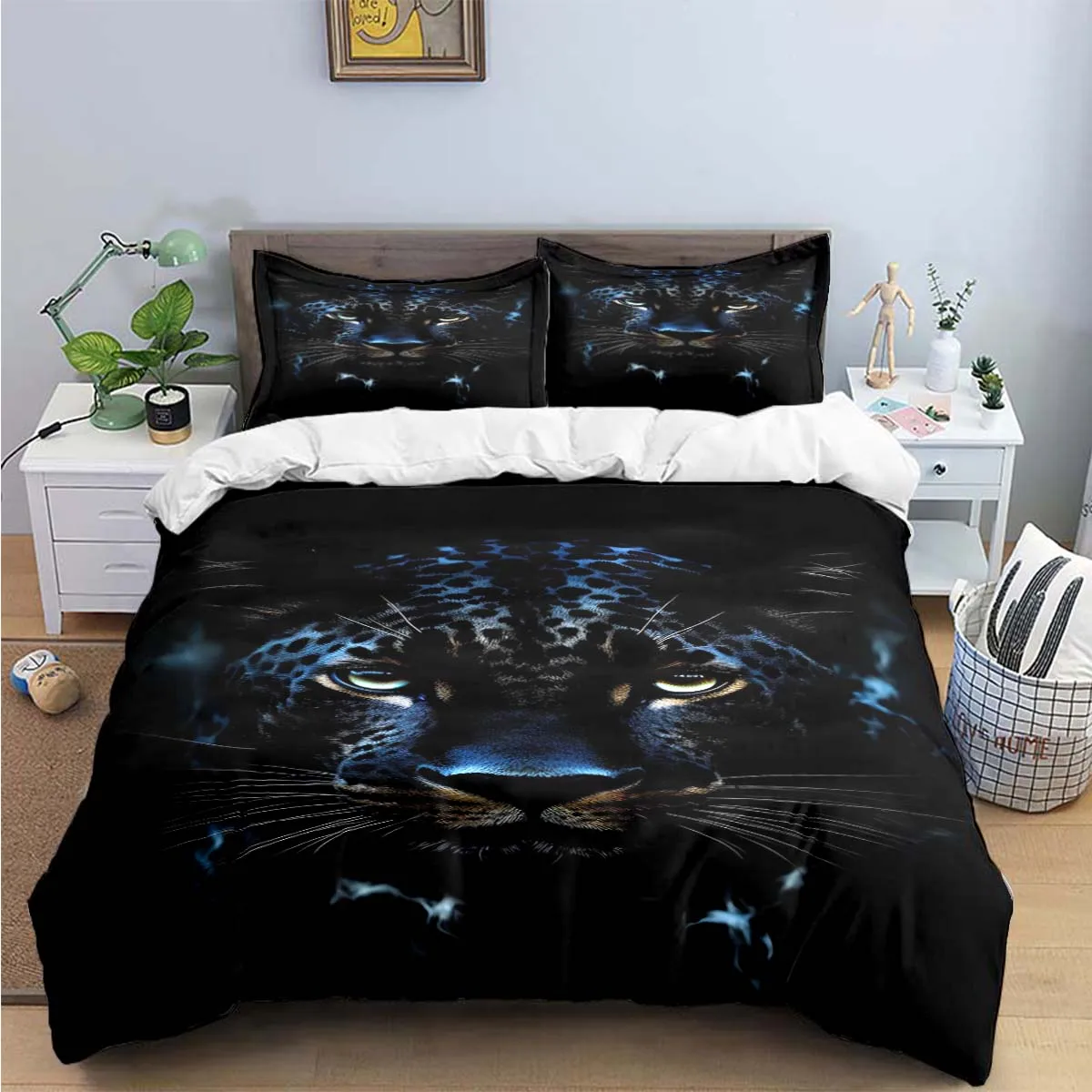 

Fashion Panther Leopard Print Bedding Sets Exquisite Bed Supplies Set Duvet Cover Bed Comforter Set Bedding Set Luxury Gift