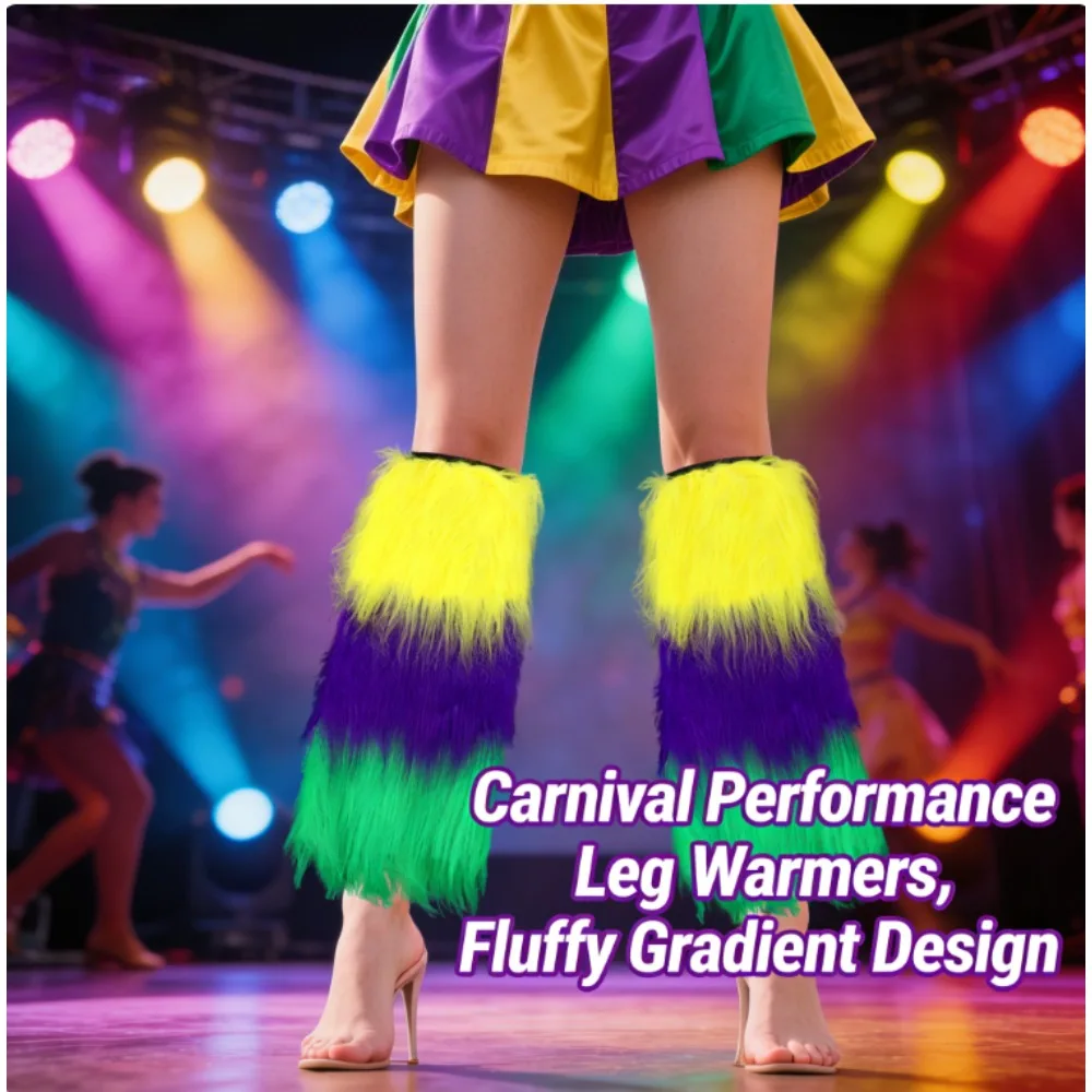 

Пушистые гетры с блестками для бразильского карнавала и ирландских танцевальных вечеринок