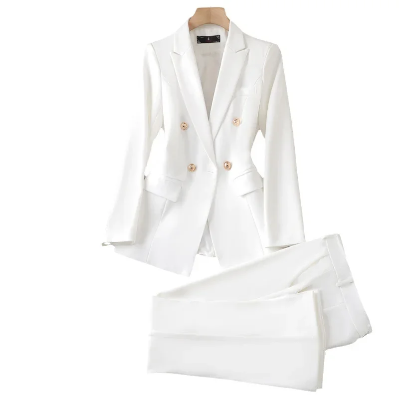 White Small Suit Suit Women\'s 2023 Spring and Autumn New Temperament Leisure Niche Business Wear Jacket Formal Wear