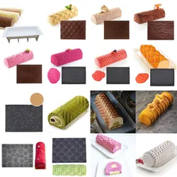 Silicone Baking Mats Set Cake Decorating Tools Dessert Bakeware Pastry Pan Veins Mat Fondant Moulds Mousse Cake Molds