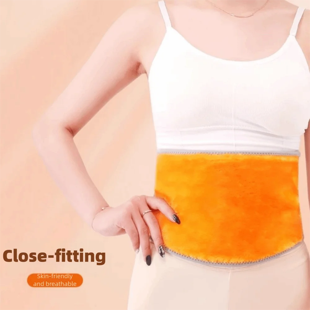 

New Soft Waist Belt Warm Gold Velvet Waistband Cold-resistant Bamboo Charcoal Lumbar Back Waistband Sports Waist Protection