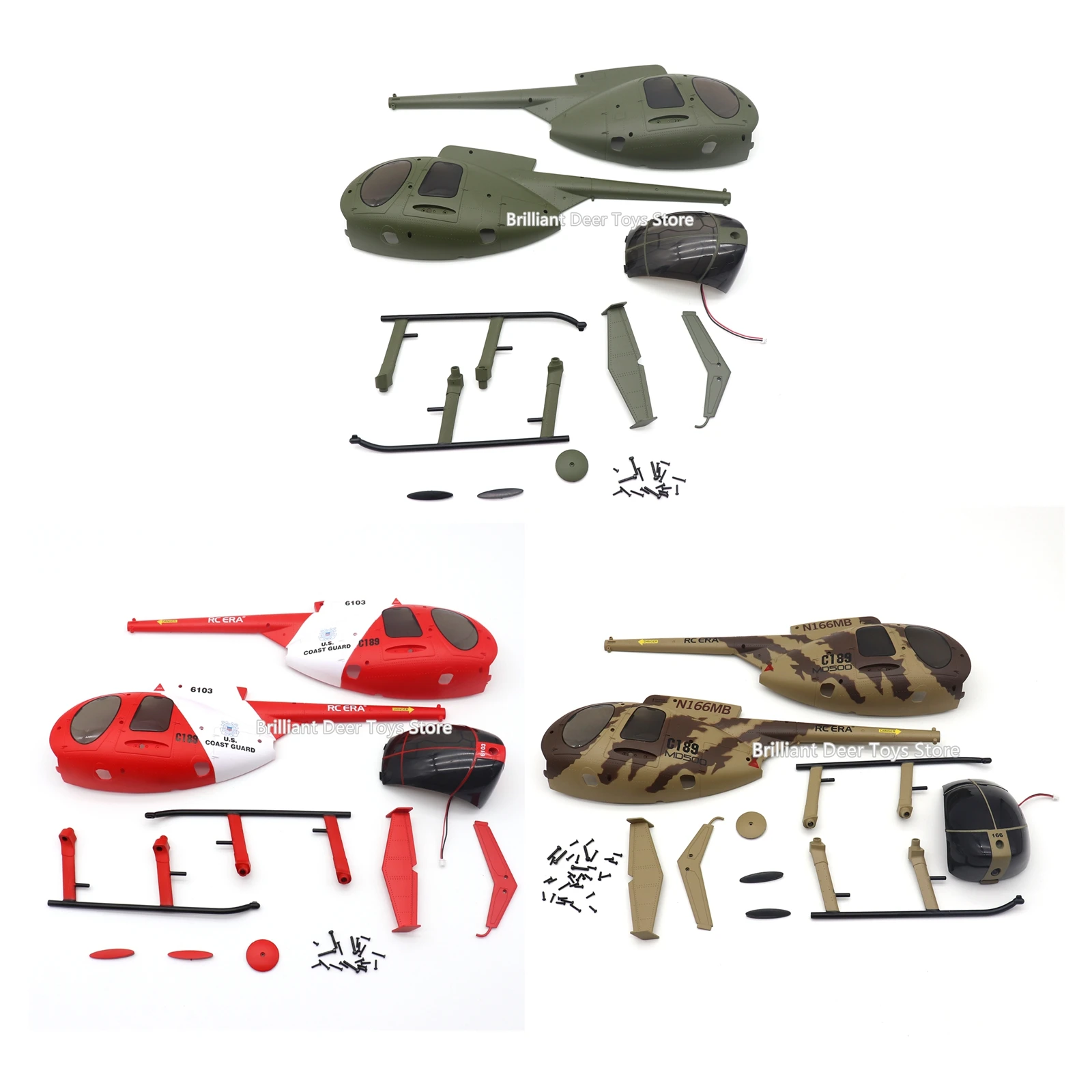 Original Parts for RC ERA C189 MD500 Bird RC Helicopter Main Blade Rotor Head Servo Motor Flight Control Board Transmitter