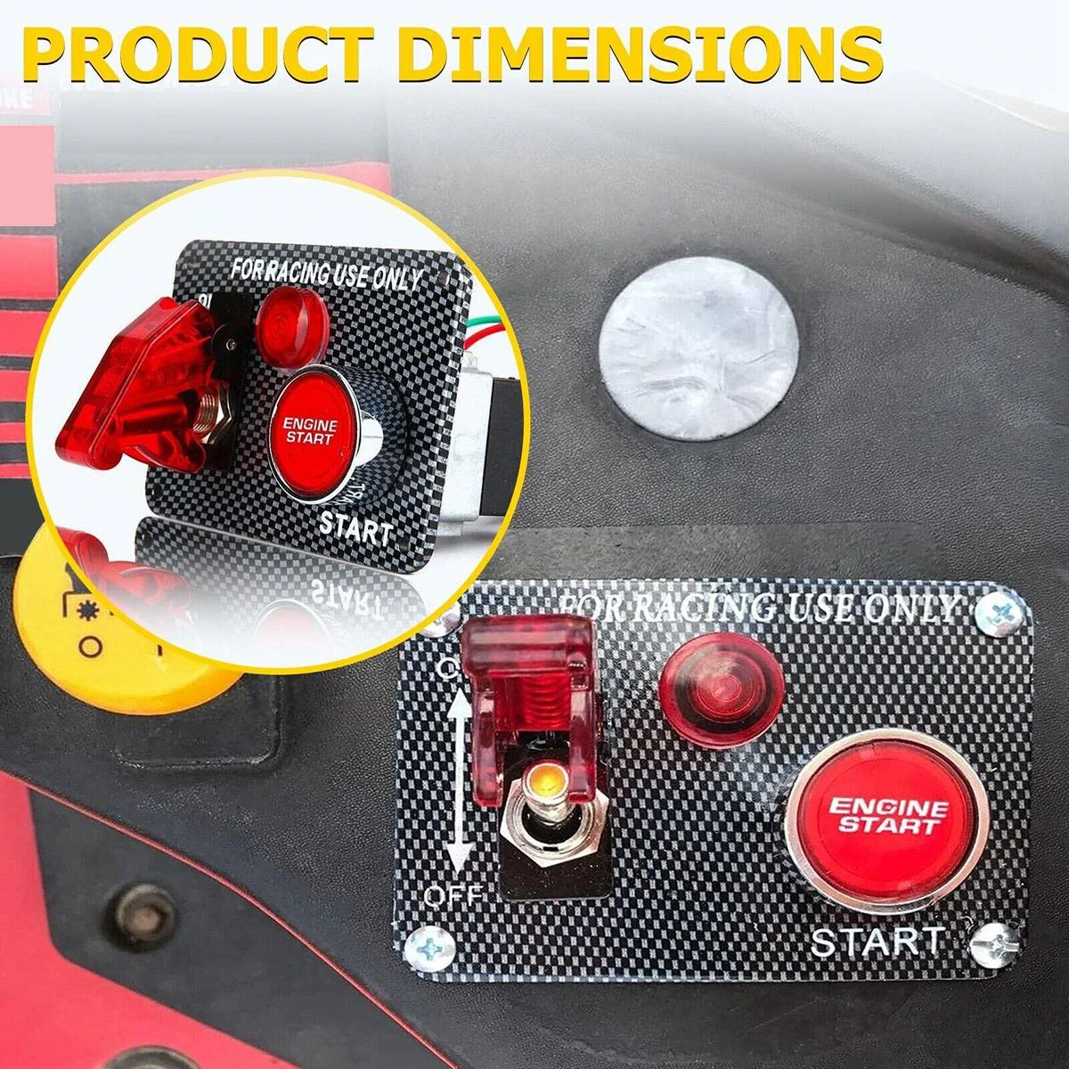 

Reliable Car Ignition Switch Multifunction Combination Switch Racing Integrated Ignition Switch Combination Ignition Switch Pane