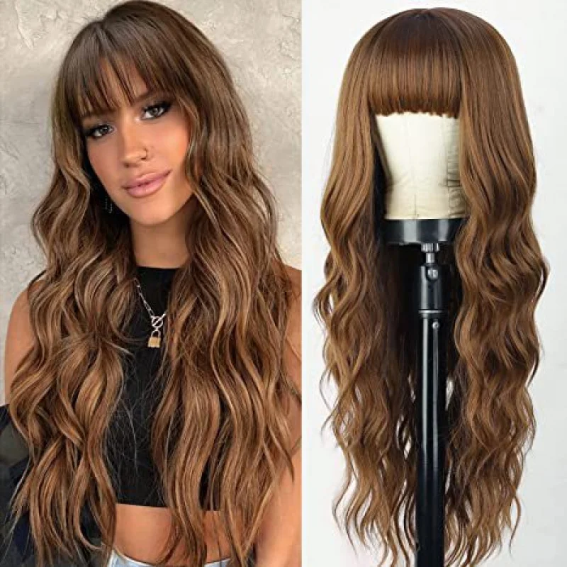 

Европейский и американский женский модный парик с длинными кудрями, градиентным окрашиванием и крупными волнами из синтетических волос