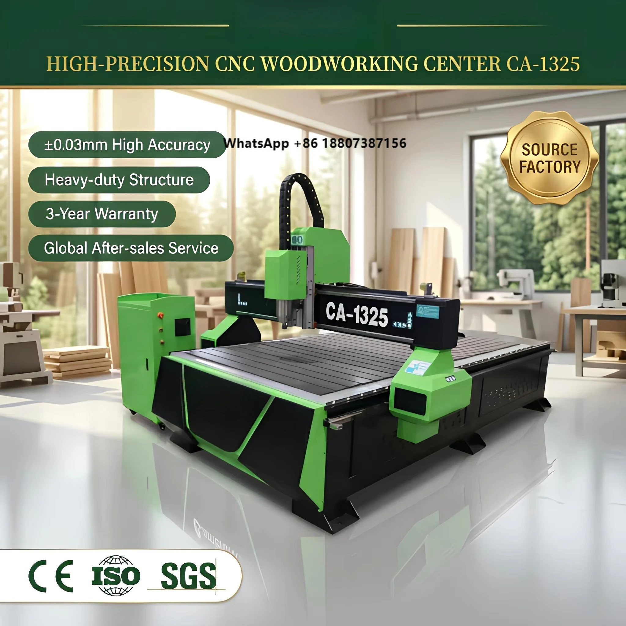 2026 Popular CNC Router NC Studio Mach3 3-Axis Water Cooling Spindle Wood MDF Furniture Industry Machine
