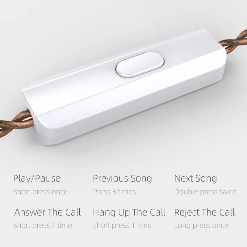KZ EDX Wired Earphones Dynamic Driver In Ear Headphone HIFI Bass Music Earbuds Noise Canceling Earphones with Detachable Cable