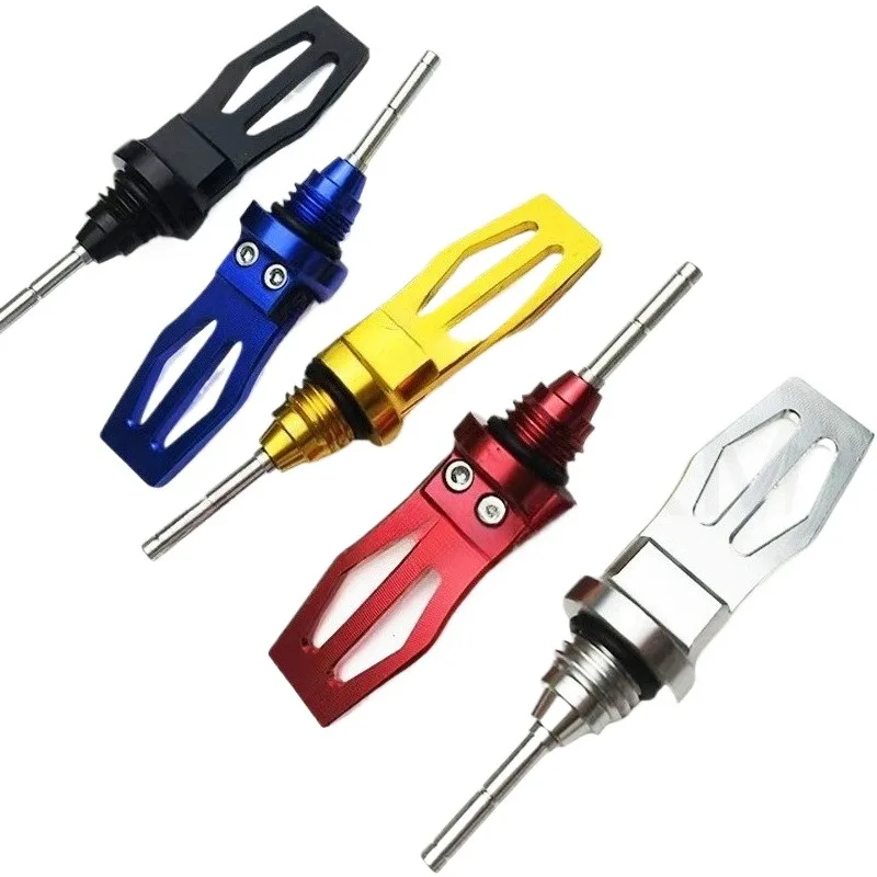 

Motorcycle Engine Oil Dipstick Cap - Aluminum Alloy Measuring Ruler Screw Cap Universal Modification Accessories for Motorcycles