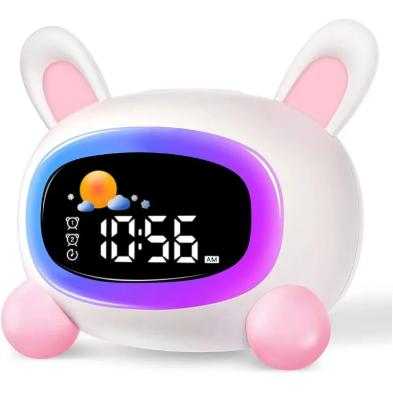 

Alarm Clock for Kids Ok to Wake Children with Sleep Training and Sound Machine Birthday Gift for Boy Girls