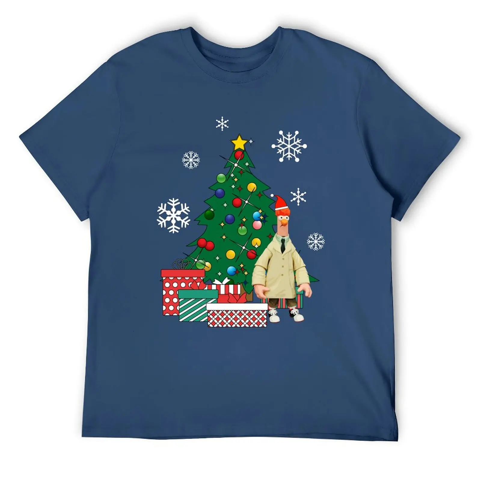 Beaker Around The Christmas Tree Muppets T-Shirt clothes graphic tee shirt anime t shirts anime clothes fitted t shirts for men