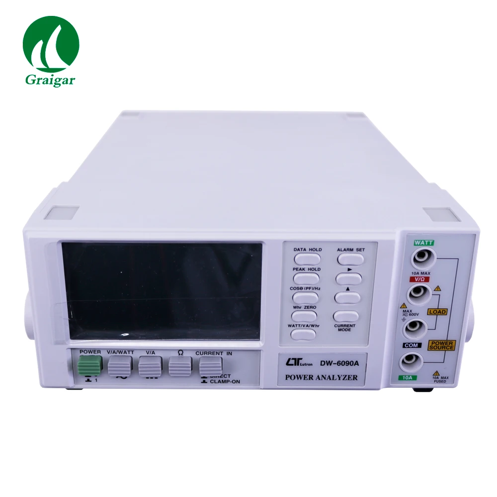 เครื่องวิเคราะห์กำลังไฟฟ้าแบบตั้งโต๊ะ Lutron DW-6090A พร้อมพอร์ตสัญญาณ RS232 และมิเตอร์วัดกำลังไฟฟ้า