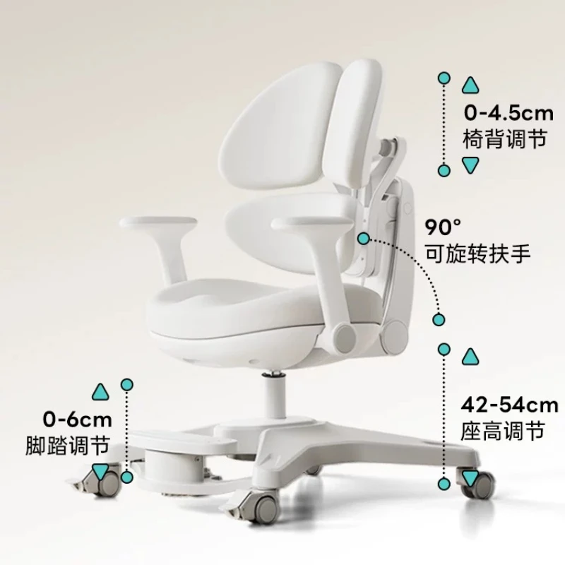 Primary School Student's Desk, Home-use Writing Desk, Solid Wood Adjustable Height Desk and Chair Set
