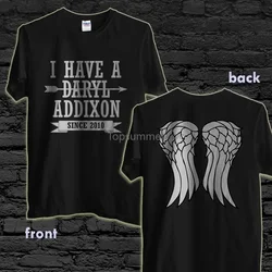 Tops Summer Cool Funny T-Shirt New I Have A Daryl Addixon Funny T Shirt Walking Dead Daryl Dixon 2-Side Shirt Summer