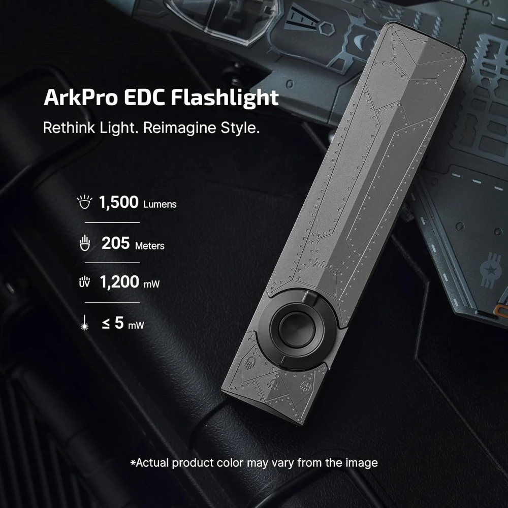 

Перезаряжаемый EDC-фонарь 1500 люмен с USB-C, зеленым, УФ и белым светодиодами для кемпинга, экстренных ситуаций и работы на открытом воздухе - НОВИНКА