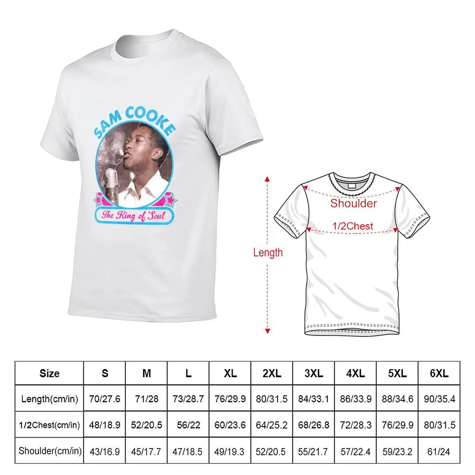 Sam Cooke T-Shirt t shirts for man pack cotton t shirts for man graphic funny T-Shirt