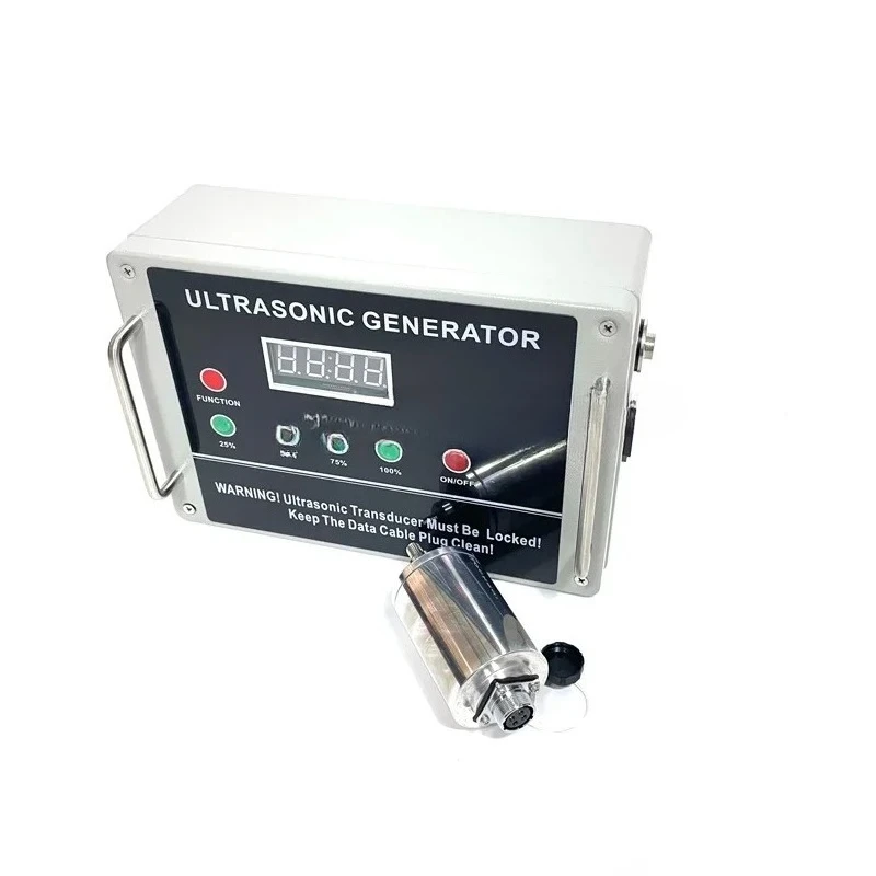Building Material Powder Rotary Vibrating Screen  Generator and Sensor 28K Filter Diatom Powder Impurities Ultrasonic