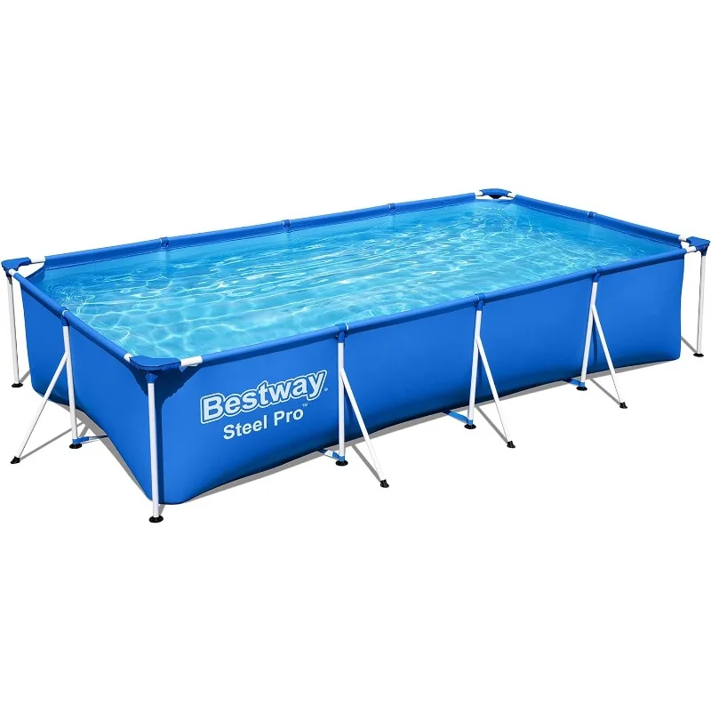 

Steel Pro 4M / 13Ft Rectangular Above Ground Frame Pool