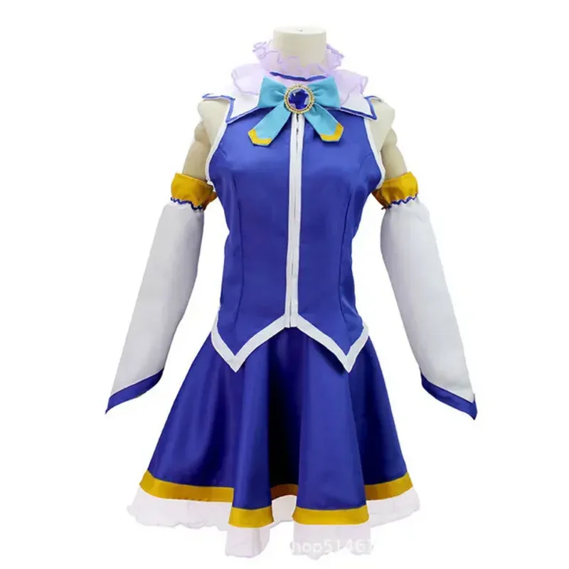 Aqua Konosuba Cosplay Anime Konosuba God's Blessing on this Wonderful World Aqua Cosplay Costumes Wig Shoes Dress For Women