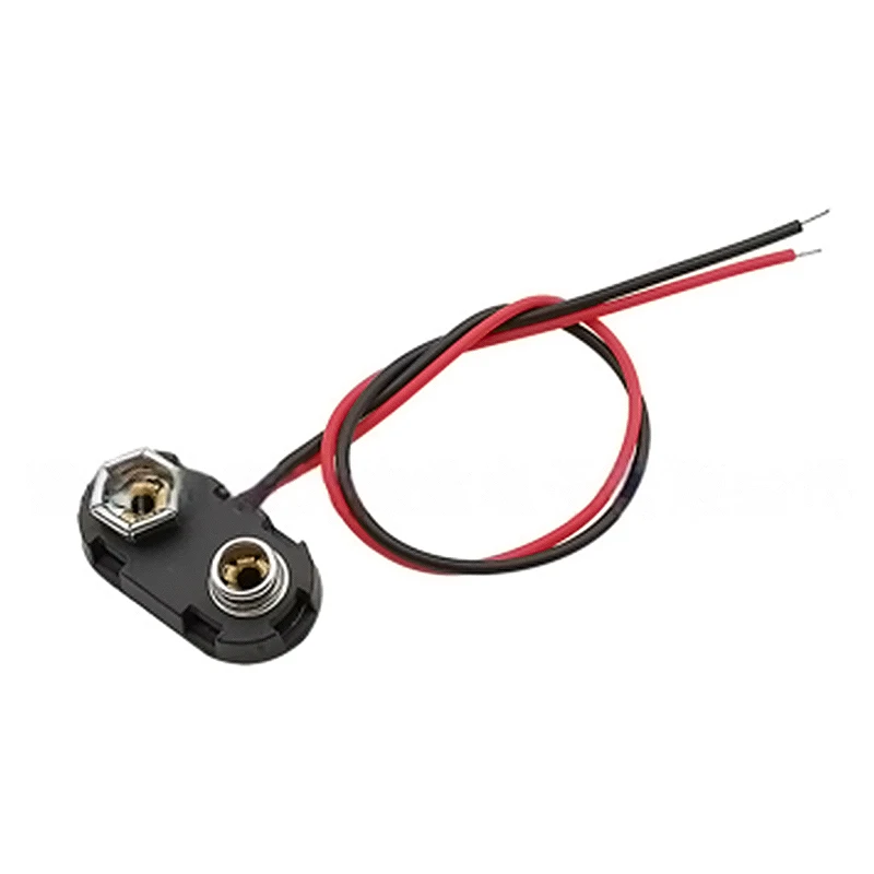 10pcs 9V Battery Snap Connector Clip Lead Wires Holder