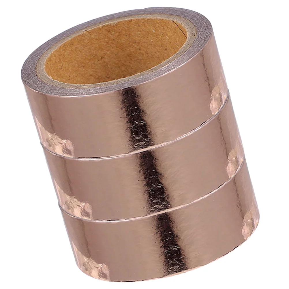 

3 Rolls of Metallic Washi Tape Foil Paper Tape Washi Tape Set Washi Tape Sticker DIY Metallic Tape decorative paper