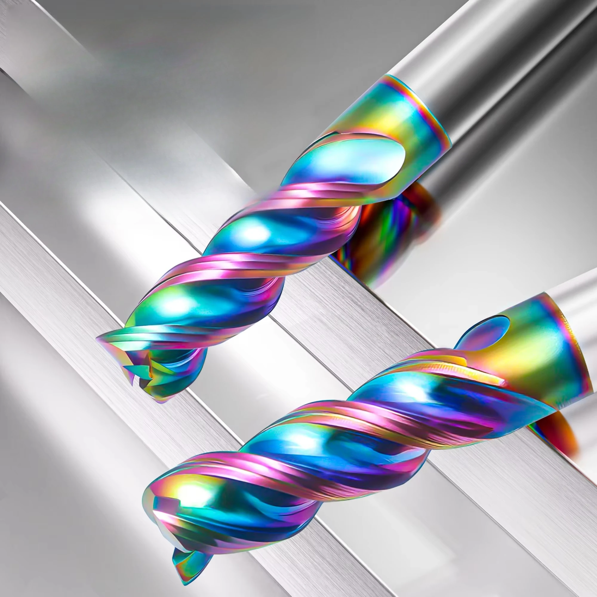 78 Degree Tungsten Steel Milling Cutter 3 Flute End Mill Flat Knife Coated CNC Machining Center