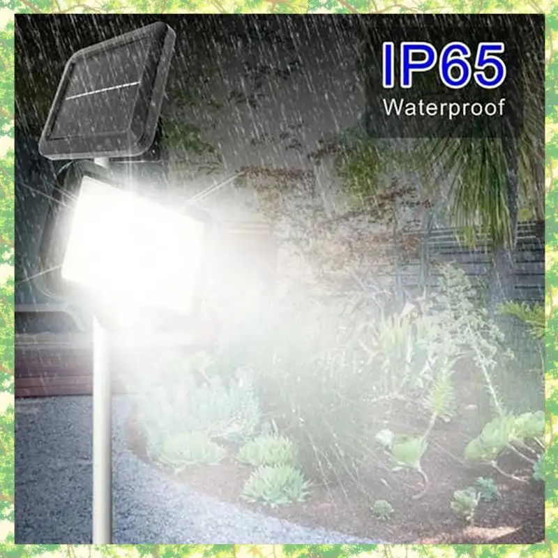 Smart-4Pc 2000 lúmenes 160 Leds colector Solar luces IP65 impermeable con cable Sensor de movimiento reflector de seguridad 360 grados ajustable