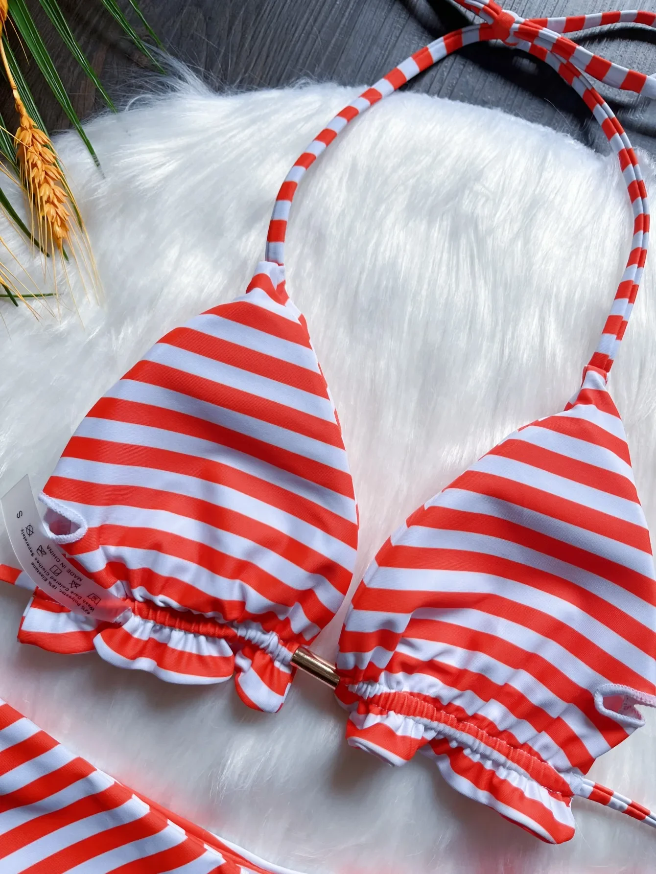 RUOTONSEPT 2024 جديد مثير طباعة ضمادة مجموعة البكيني ملابس السباحة النسائية قطعتين مثلث ملابس السباحة ثوب السباحة البرازيلي Biquinis