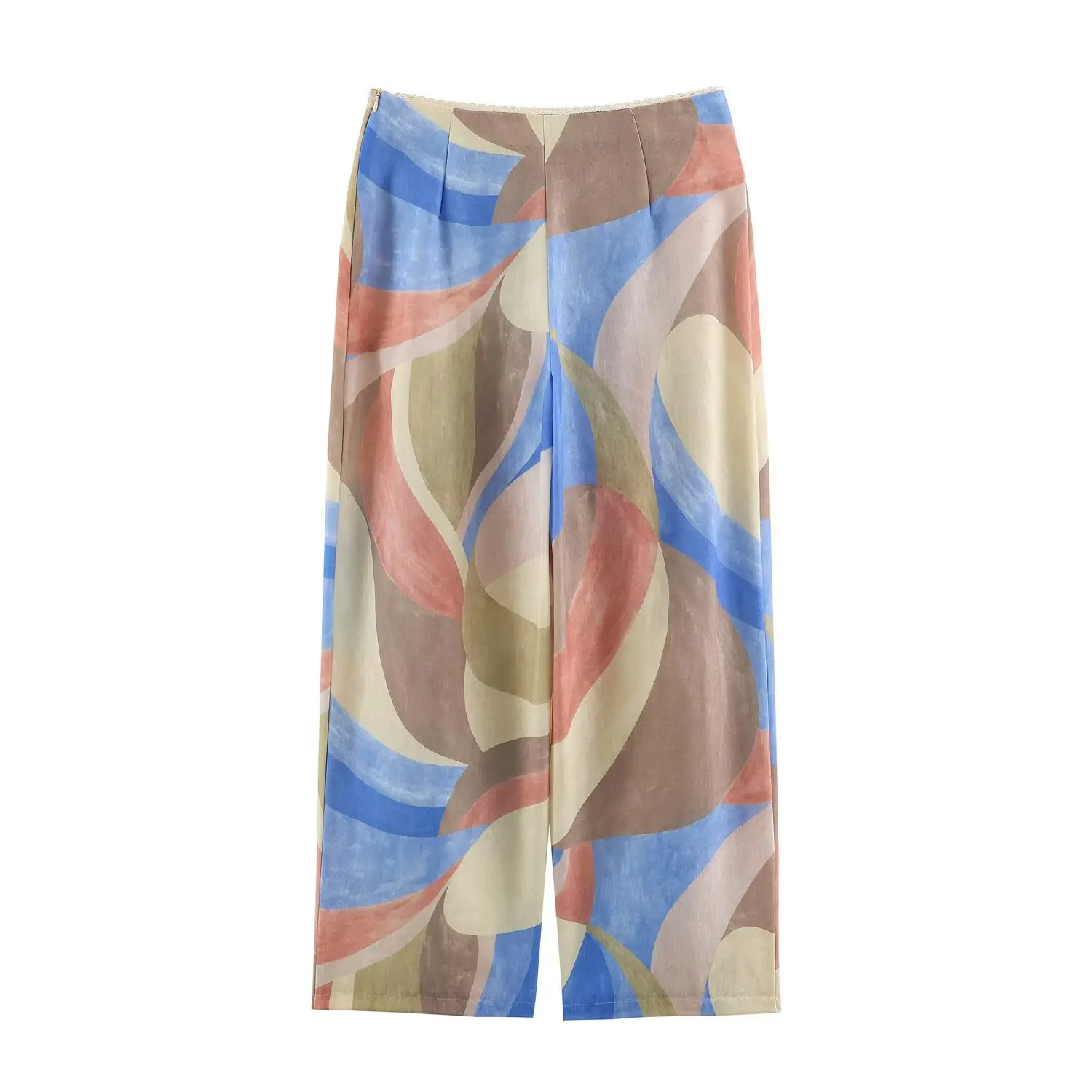 KONDALA Damen Casual Chic Bedruckter Hosenanzug V-Ausschnitt Knopfhemden, Lange Hosen Neu 2026 Frühling Herbst Trendiges Elegantes Urlaubs-Set – Detail 15