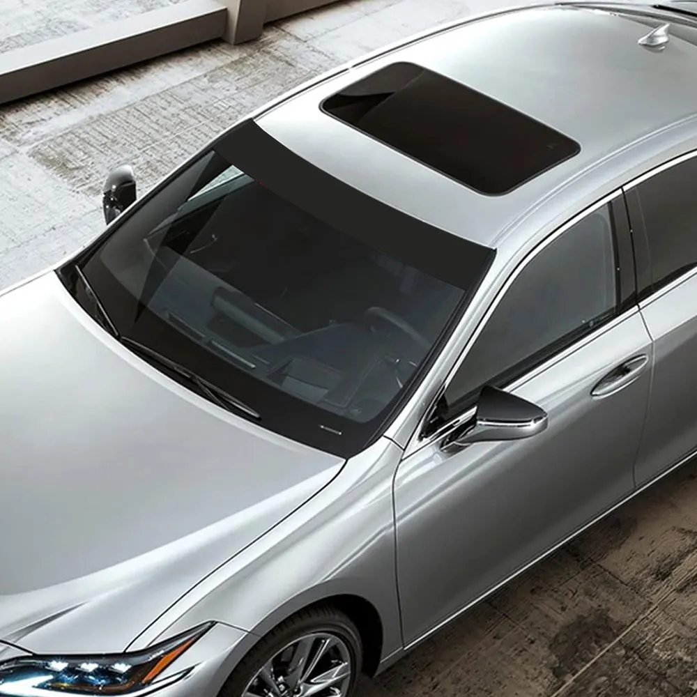 1 шт. Универсальная автомобильная матовая черная Солнцезащитная полоса, украшение, Стайлинг автомобиля, фургона, ветрового стекла, Солнцезащитная полоса, автомобильные наклейки, автомобильные внешние аксессуары