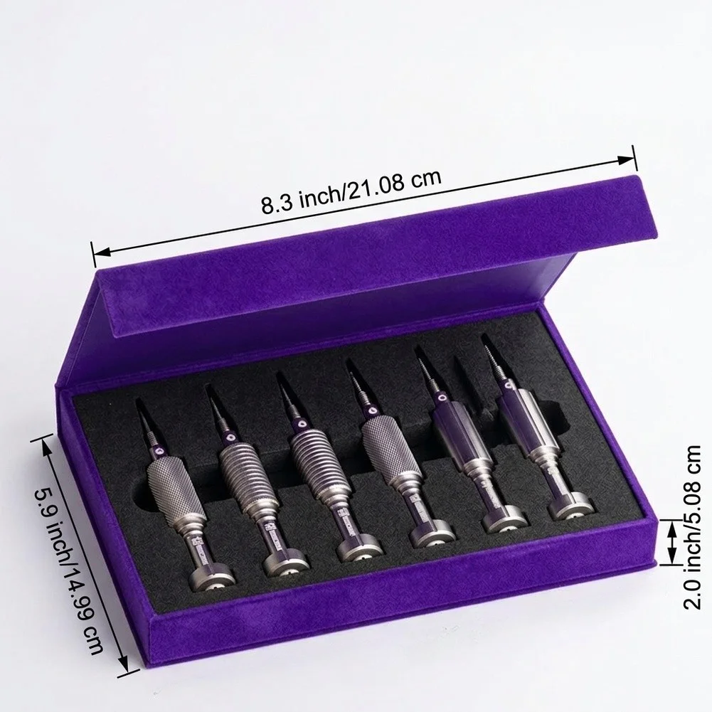 Screwdriver Set 6 Piece for Technical Maintenance Featuring Alloy Material and Controlled Rotation Performance