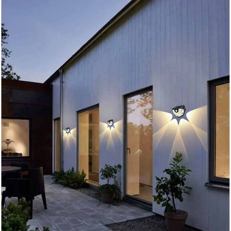

Outdoor Solar Wall Lights Waterproof Motion Sensor Lights Garden Decoration Body Induction Lighting For Balcony Camping