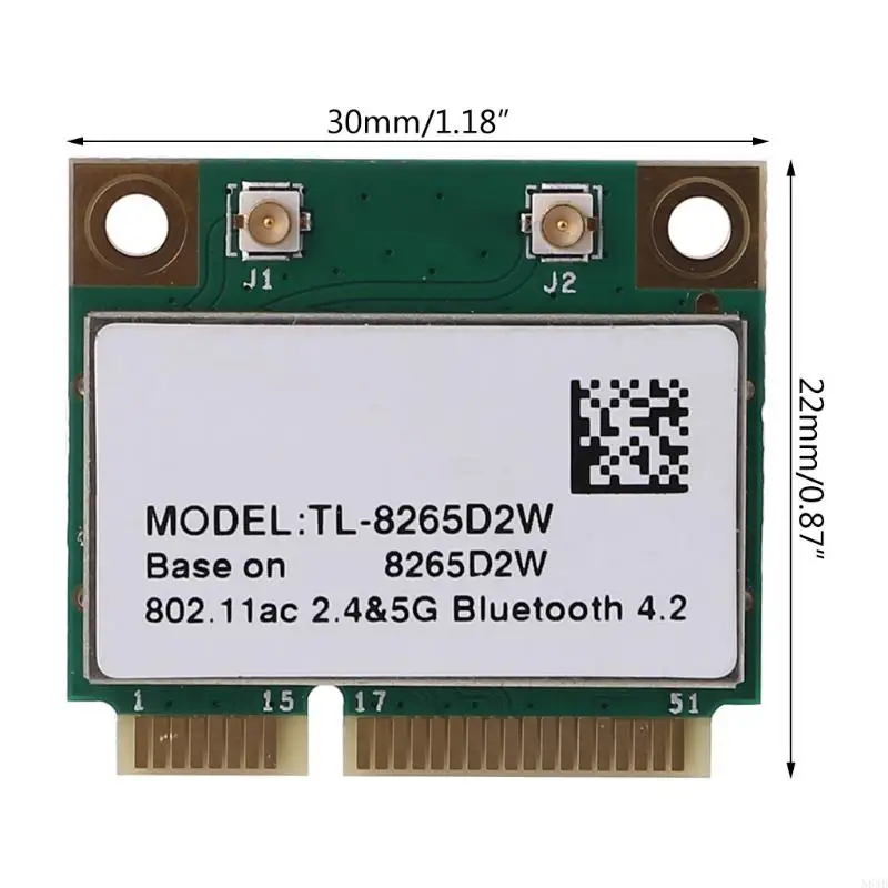 N84B Dual Band Wireless-AC 8265 8265HMW 8265D2W 2.4G/5GHz 802.11ac 867 Mbps Bluetooth-compatibile 4,0 Mini PCI-E