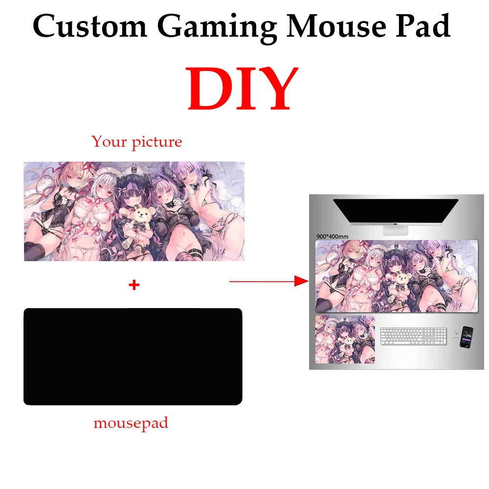 Custom Gaming Mouse Pad Print Diy Large TCG Personalized Playmat Customized Mat Size Gamer Desk Mat MTG Tabletop Accessories