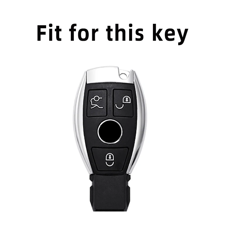 Shell Fob For Mercedes Benz A C E S Class GLS GLA GLK GLC CLS CLA W204 W221 W212 W205 W176 W463 TPU Car Smart Key Case Cover