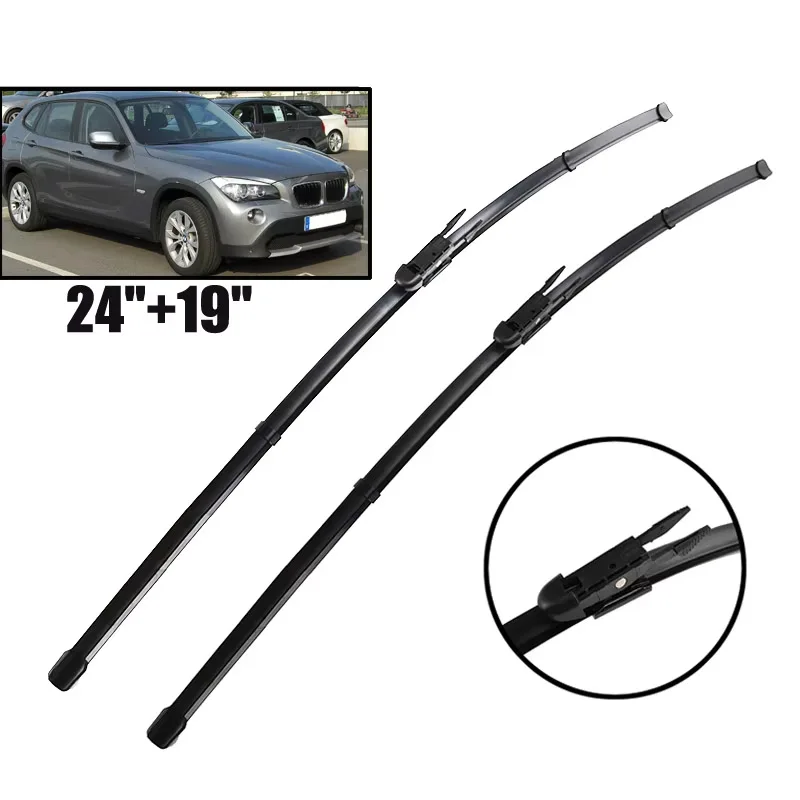 

Wiper LHD Front Wiper Blades For BMW X1 E84 2009 - 2015 Windshield Windscreen Clean Window Car Rain Brushes 24"+19"