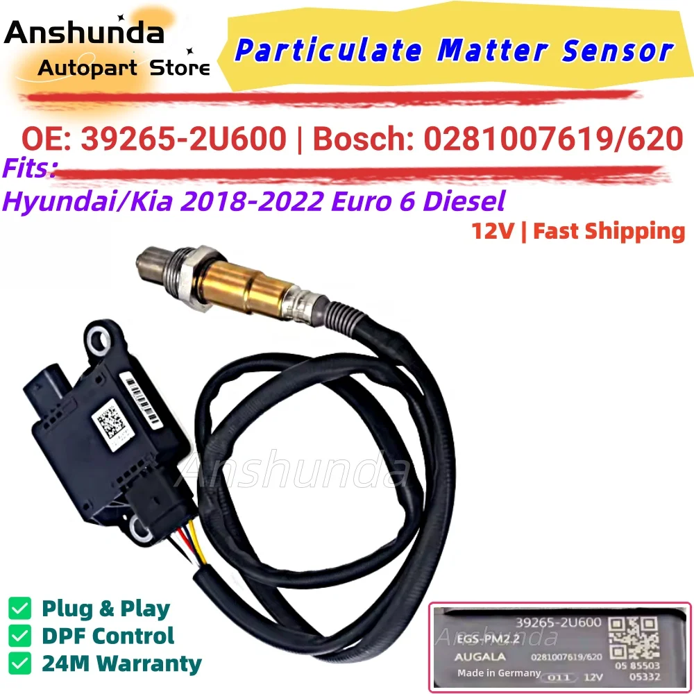 

High-End Precision PM Sensor 39265-2U600 0281007619 for Hyundai Kia 2018-2022 Euro 6 Diesel