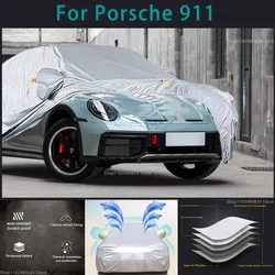 For Porsche 911 210T Full Car Covers Outdoor Sun uv protection Dust Snow Protective Anti Hail And Storm Auto Protective cover
