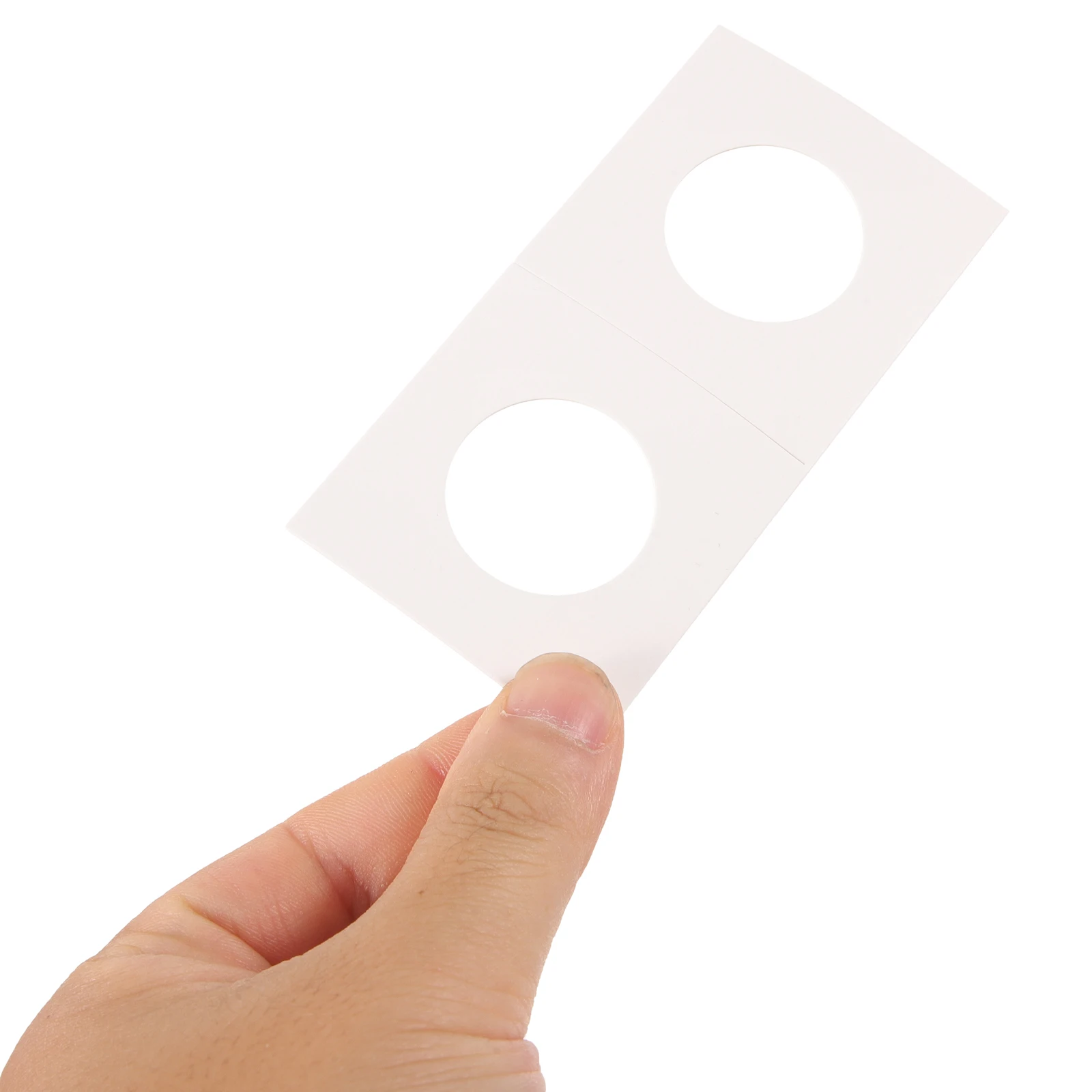 Suporte de papel para moedas, 200 peças, suprimentos de coleção, protetor transparente para colecionadores, caixa de armazenamento, organizador de exibição, clipe de moeda
