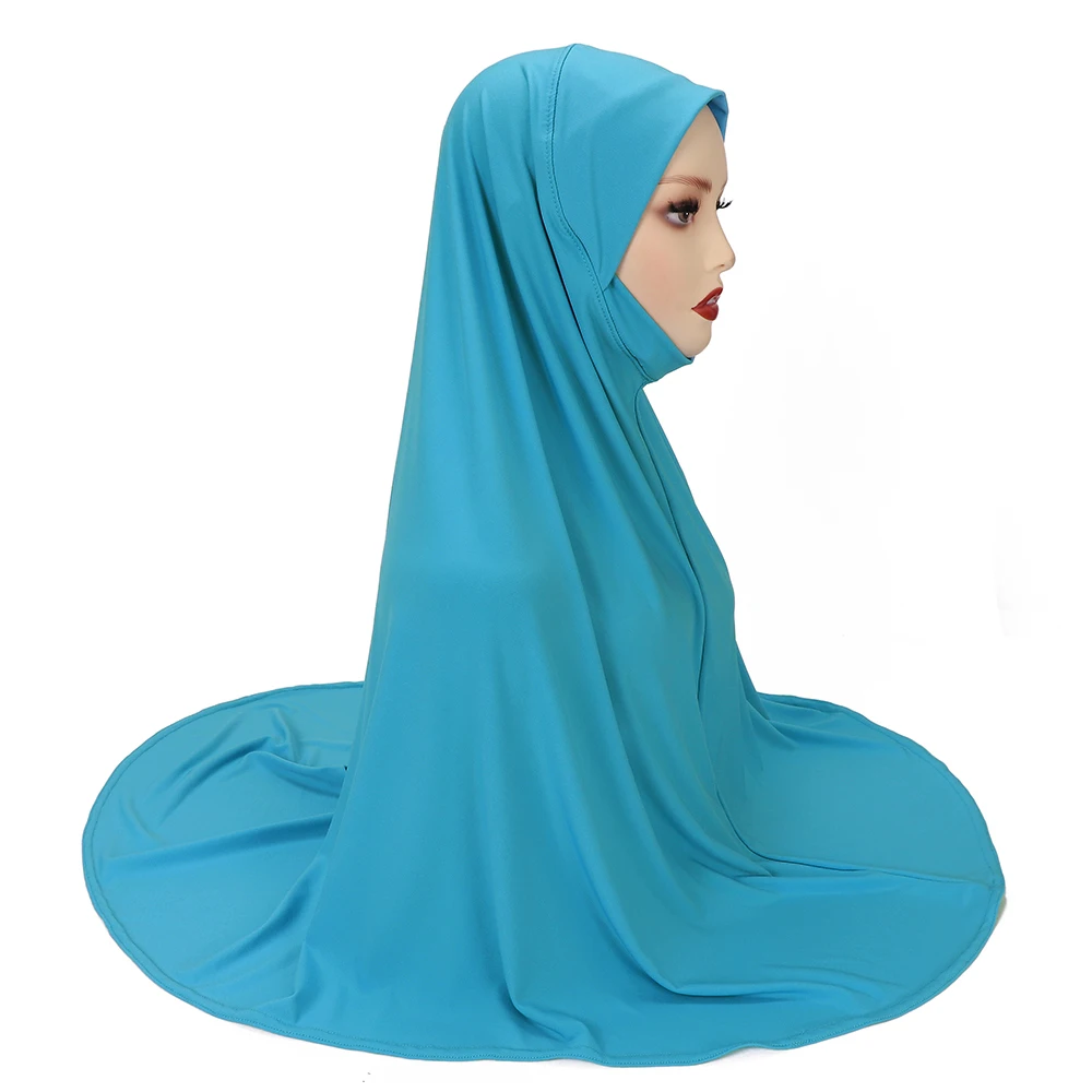 Groot formaat klaar om moslim hijab XL maat Jersey Instant hijab sjaal lichte tulband Maleisische sjaal leverancier te dragen