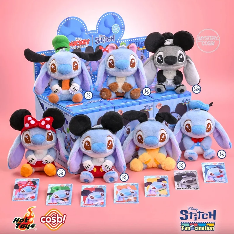 

Genuine New Hot Toys Stitch fanatica Series Plush Blind Box Kawaii Keychain Collection Desktop Ornament Trend Cute Doll Gift