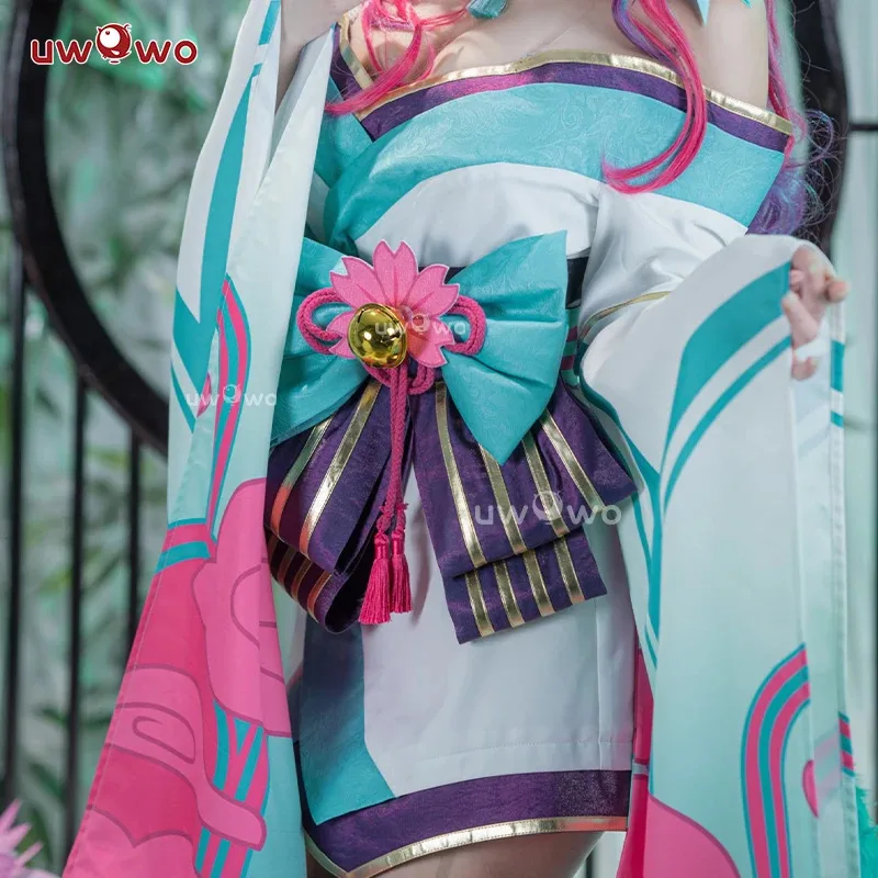 W MAGAZYNIE UWOWO LOL Ahri Strój Cosplay League of Legends Spirit Blossom Cosplay Ahri Nowy Dziewięcioogoniasty Lis Halloweenowy Strój