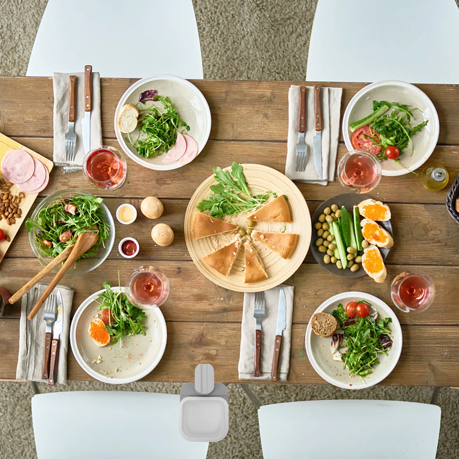 1 قطعة سلة المهملات للتدوير Abs نوع القطع للمطبخ الحمام مكتب عمل النثرية تخزين حامل الجدول سلة النفايات